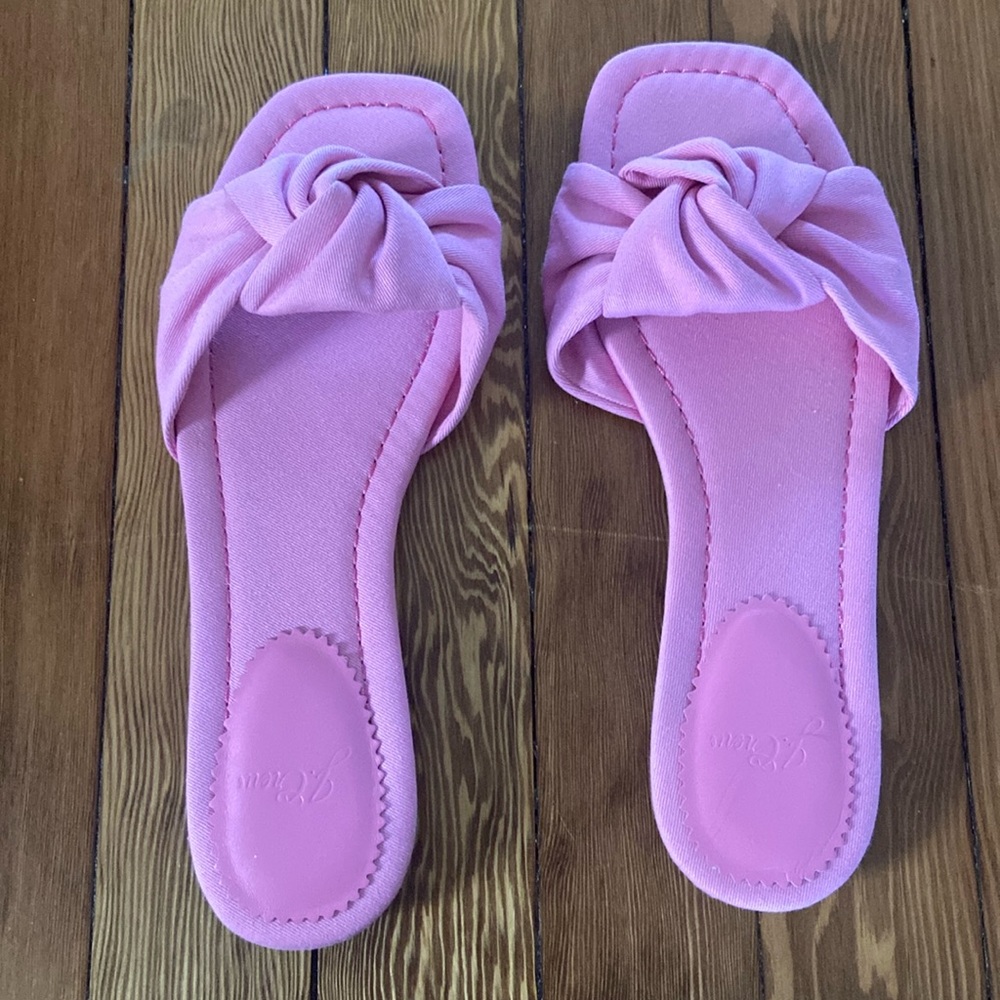 J Crew Knotted Slides